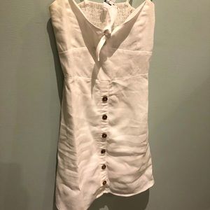 Skylar + Madison White Linen Dress